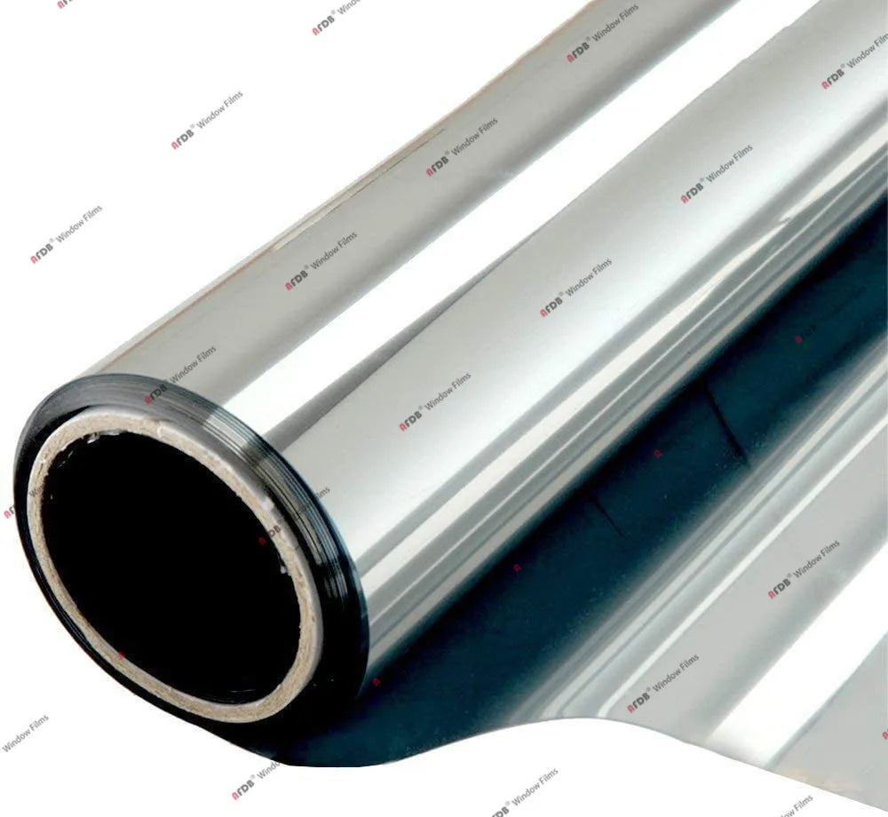 Mirror Sunscreen Window Tint Sun Blocking Heat Blocking Cling for Home Office Silver Vinyl Roll Stickers Solar Window Films