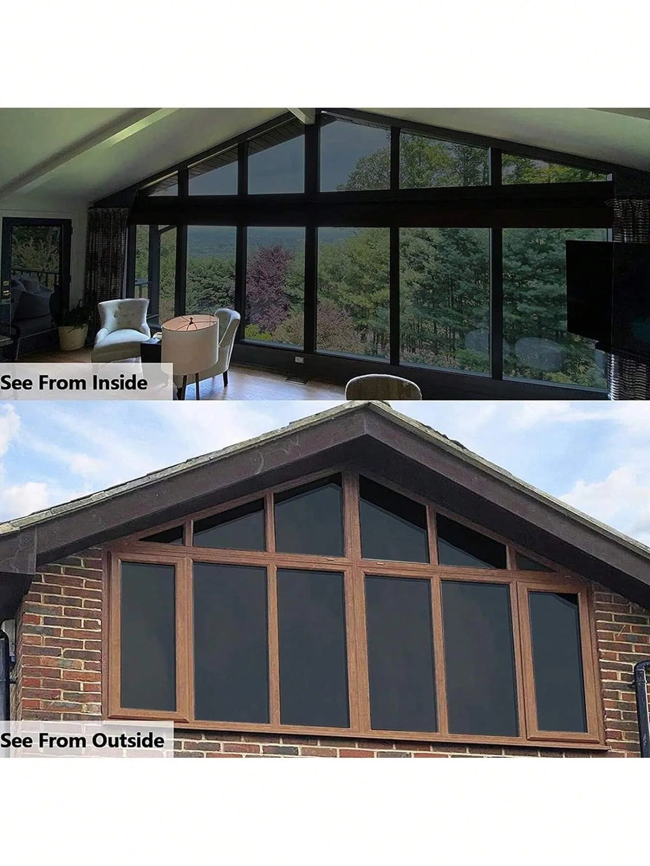 5% VLT Black Window Tint Film Self Adhesive Car Window Privacy Dark Tint Sun Block Heat Control UV Protection