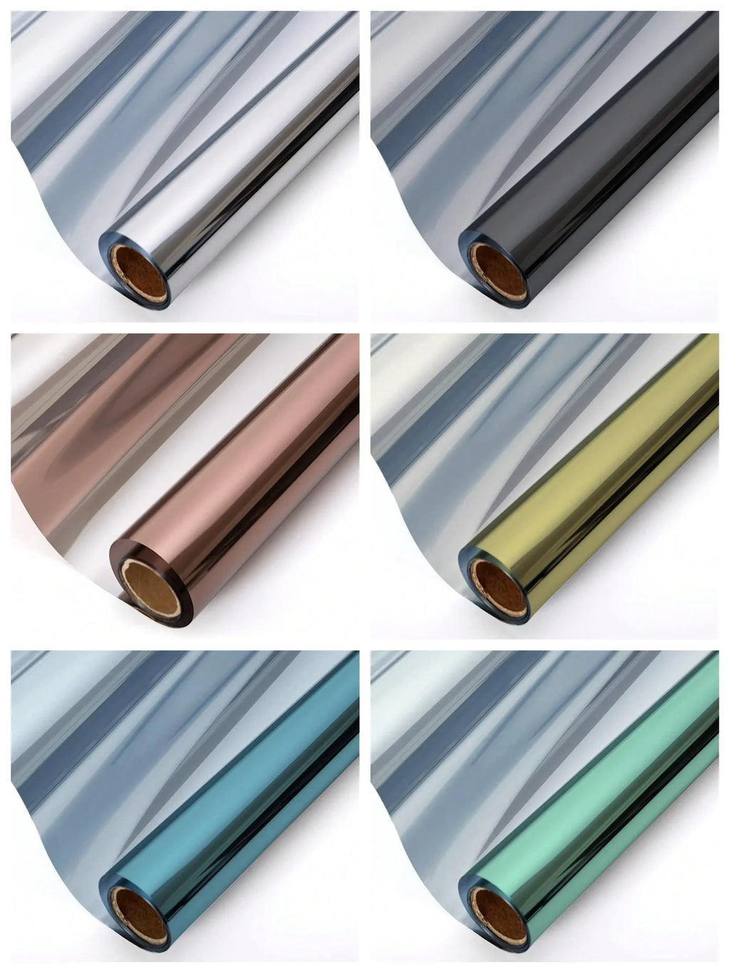 Self-Adhesive Heat Control Window Film UV Blocking Privacy Anti-Glare for Home Office Car Glass Door Easy Install Reusable