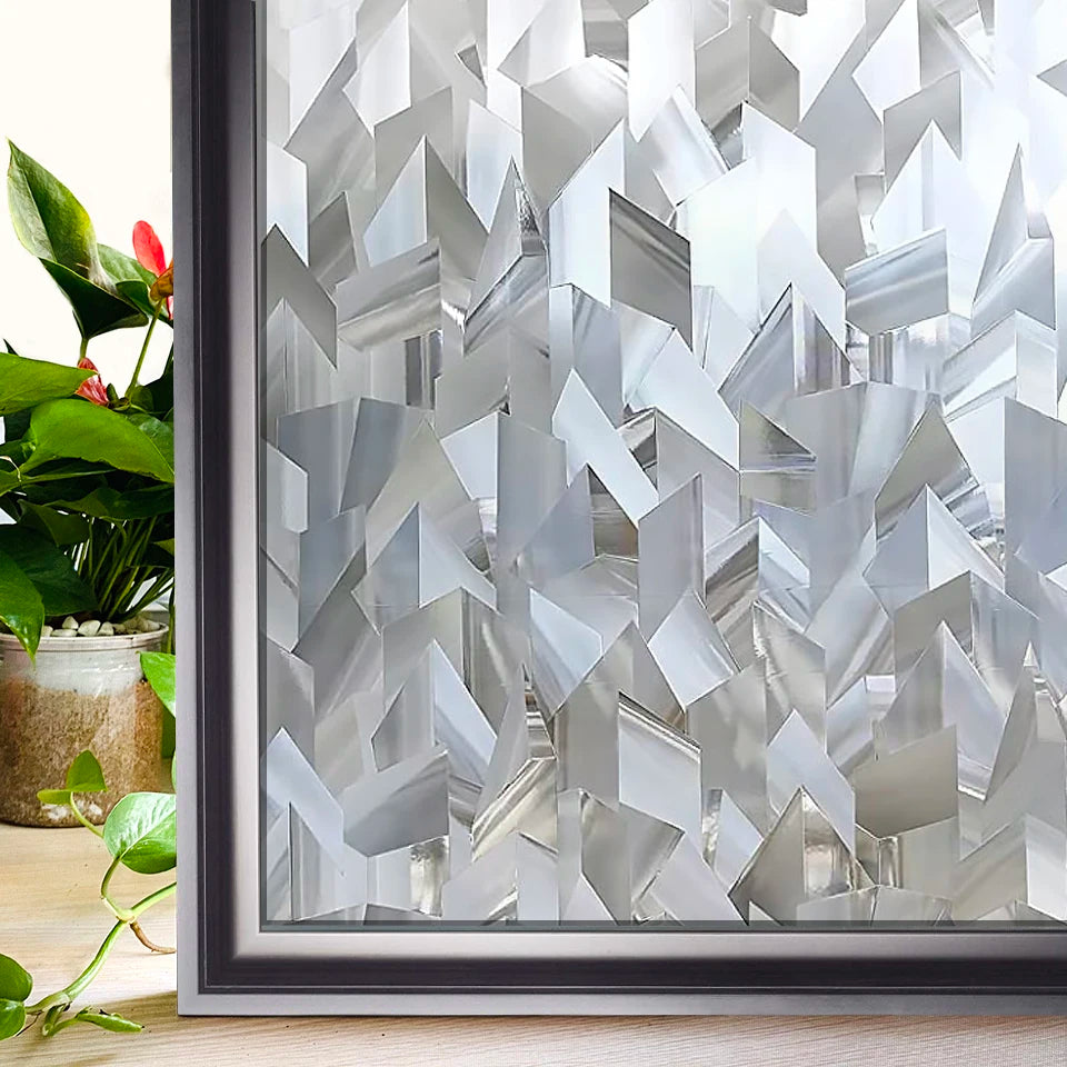 Window Privacy Film Rainbow Static Clings Heat Control Window Insulation Sun UV Protection Glass Vinyl Film for Home