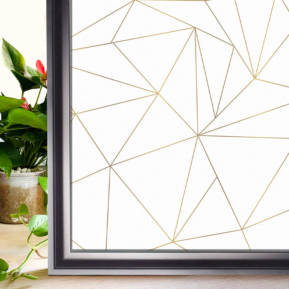 Window Privacy Film Rainbow Static Clings Heat Control Window Insulation Sun UV Protection Glass Vinyl Film for Home