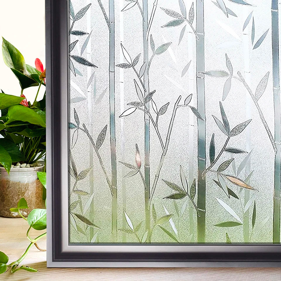 Window Privacy Film Rainbow Static Clings Heat Control Window Insulation Sun UV Protection Glass Vinyl Film for Home
