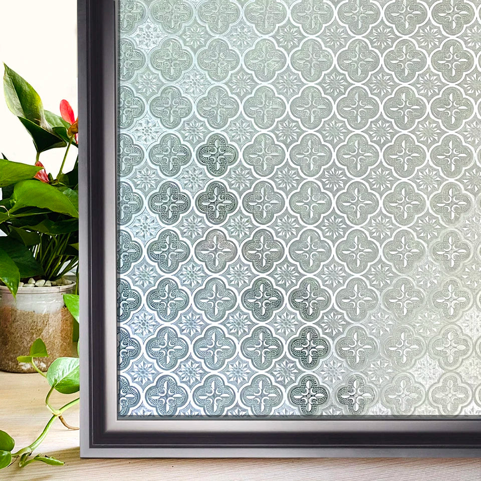 Window Privacy Film Rainbow Static Clings Heat Control Window Insulation Sun UV Protection Glass Vinyl Film for Home