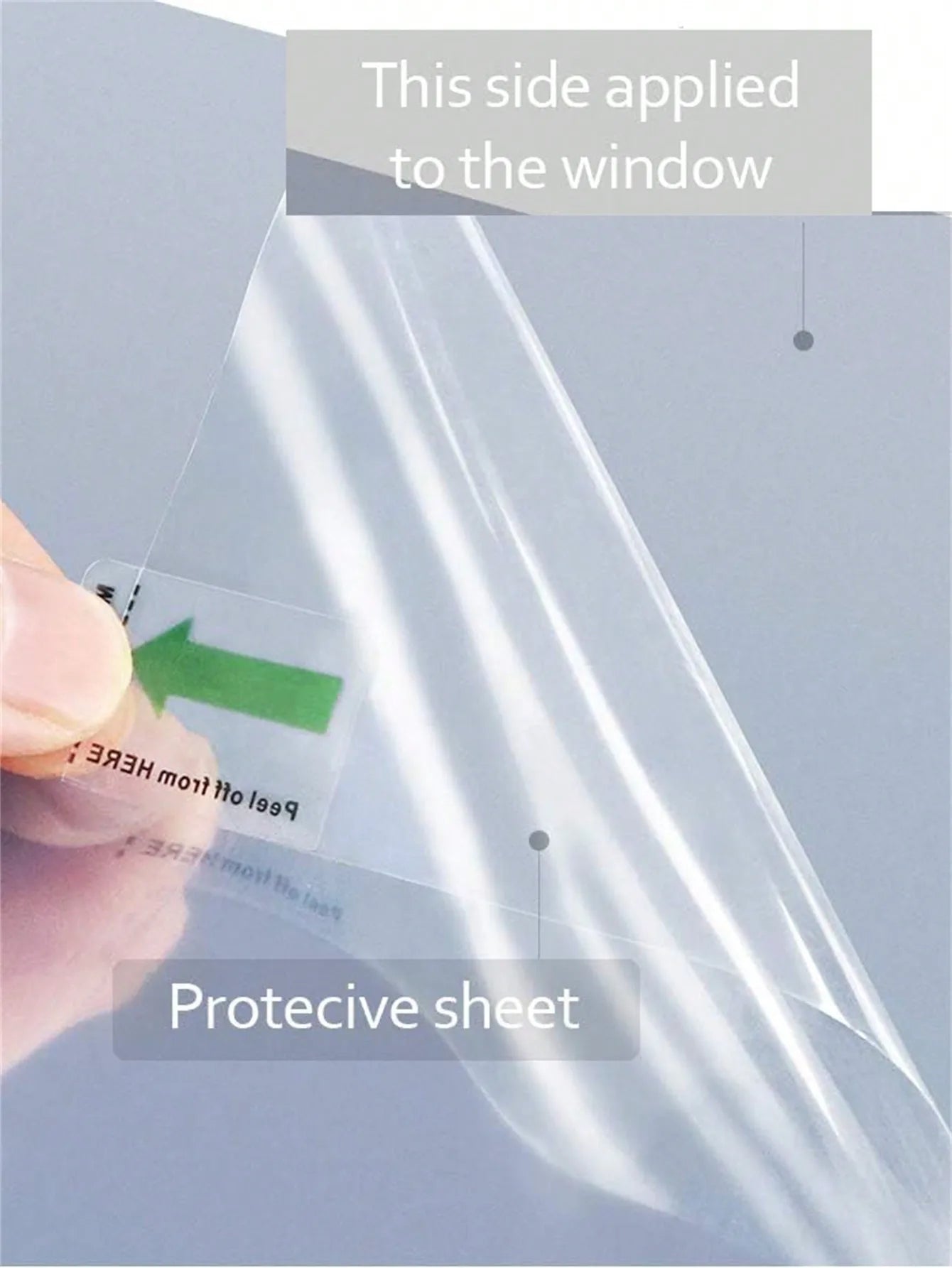 Self-Adhesive Heat Control Window Film UV Blocking Privacy Anti-Glare for Home Office Car Glass Door Easy Install Reusable