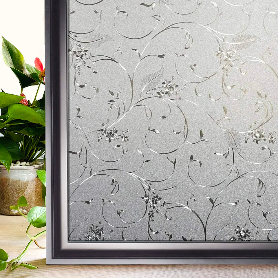 Window Privacy Film Rainbow Static Clings Heat Control Window Insulation Sun UV Protection Glass Vinyl Film for Home