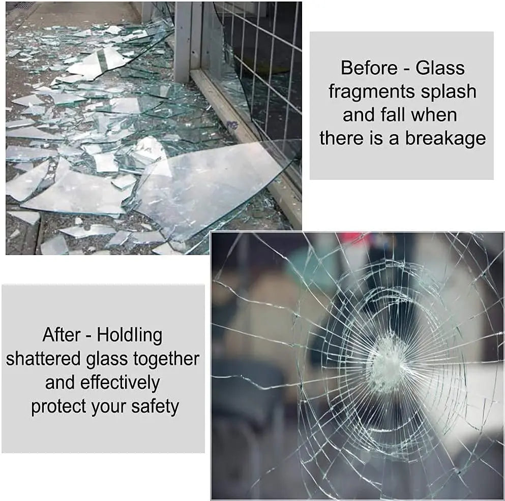 2/3/5M Transparent Safety Security Window Film Glass Protective Sticker Clear Film Anti Shatter Explosion Proof for Window Glass