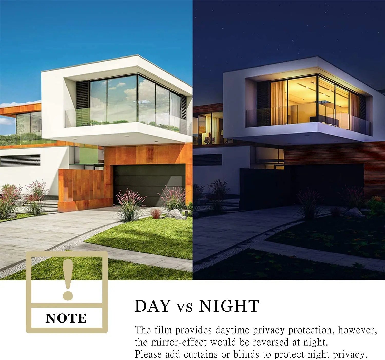 2M One Way Mirror Window Film Reflective Self-adhesive Glass Film Vinyl Anti UV Heat Control Sun Blocker Tinted Window Stickers