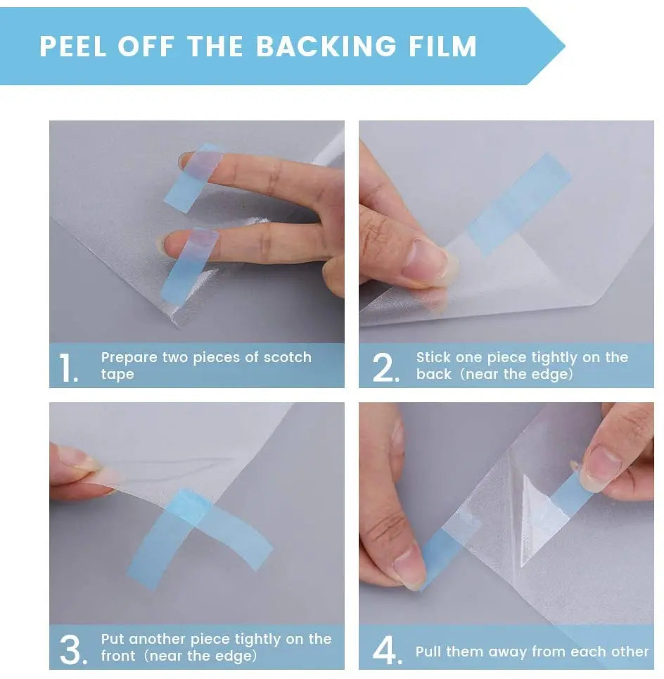 Pure Frosted Window Film Privacy Sun Blocking Self Adhesive Window Covering Opaque Vinyl Matte Glass Film for Bathroom Office