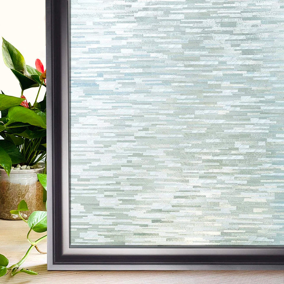 Window Privacy Film Rainbow Static Clings Heat Control Window Insulation Sun UV Protection Glass Vinyl Film for Home