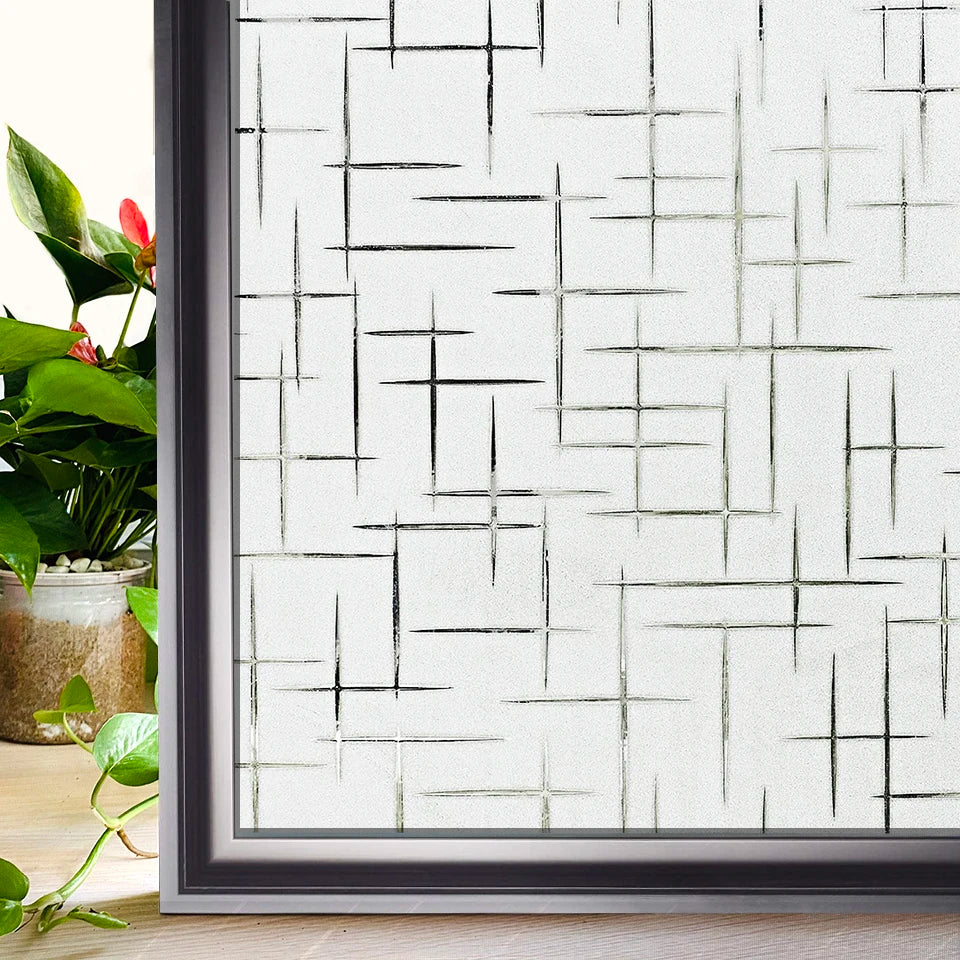 Window Privacy Film Rainbow Static Clings Heat Control Window Insulation Sun UV Protection Glass Vinyl Film for Home