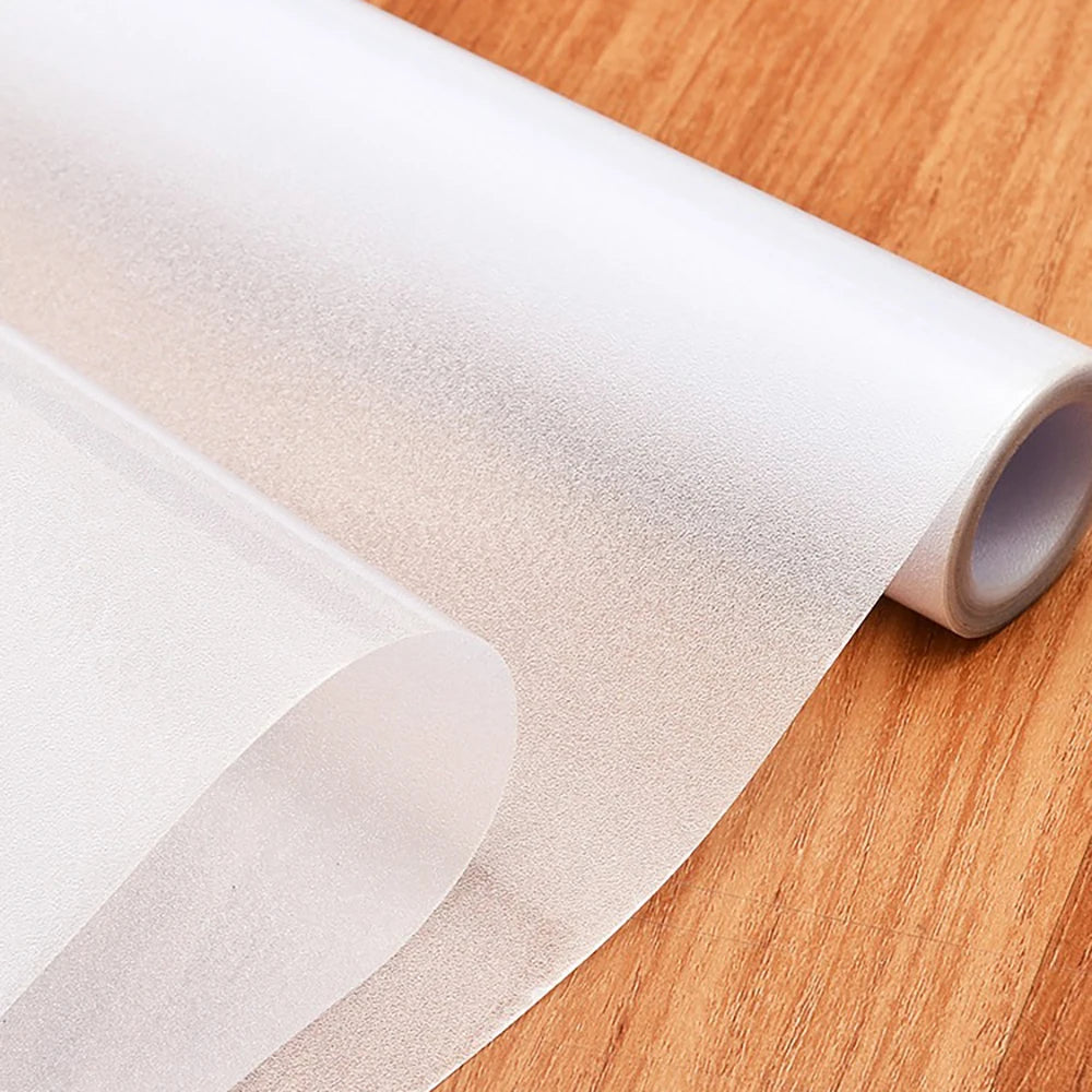 Frosted Privacy Window Film for Bathroom & Office, Opaque Static Cling Cover, Light Diffusing Sticker for Glass Door