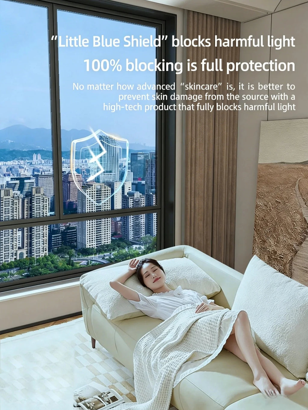 Window Sun Heat Blocking Film UV Protection Anti Glare Thermal Insulation for Home Balcony Glass Door Sunlight Control