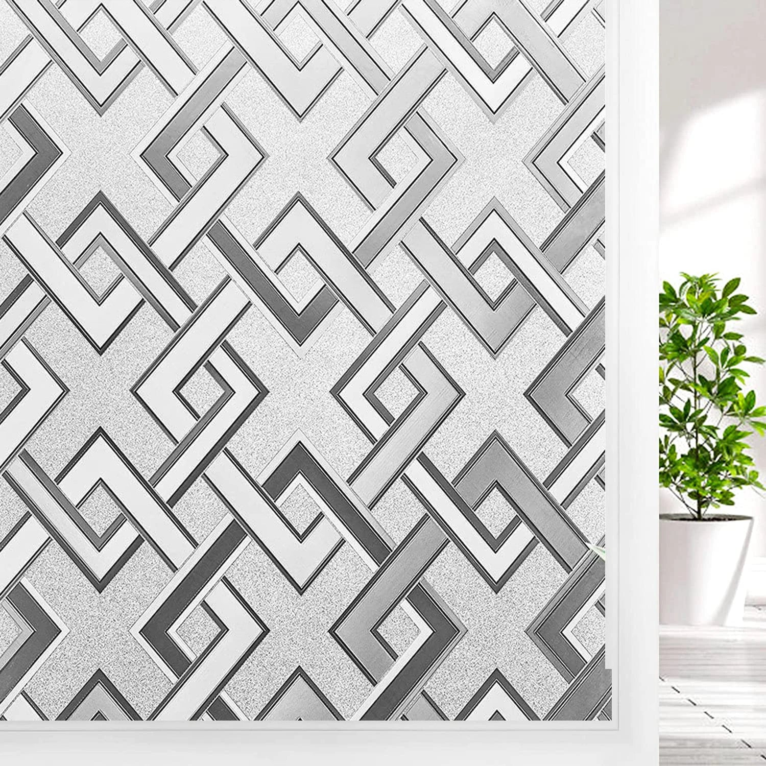 Frosted Window Privacy Film Heat Insulation Static Cling Non Adhesive Film for Home Stained Glass Vinyl Window Stickers