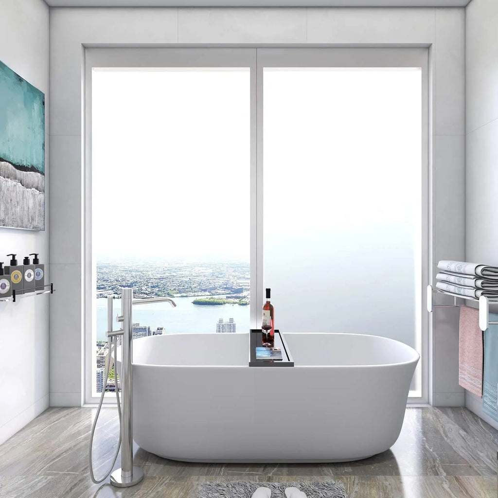 Pure Frosted Window Film Privacy Sun Blocking Self Adhesive Window Covering Opaque Vinyl Matte Glass Film for Bathroom Office