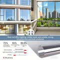 Window Sun Heat Blocking Film UV Protection Anti Glare Thermal Insulation for Home Balcony Glass Door Sunlight Control