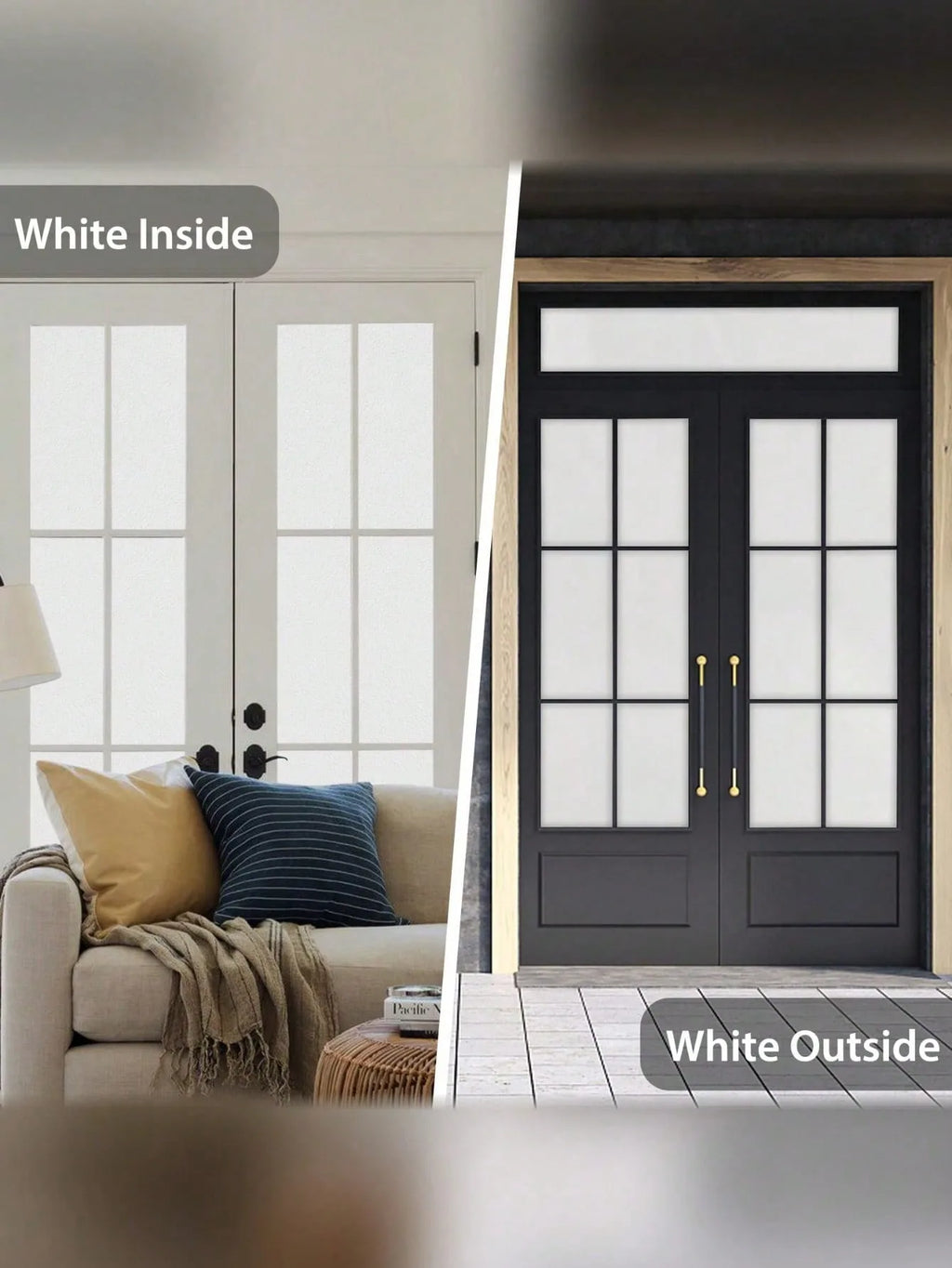 Pure White 100% Privacy Car Sunroof Film Self-Adhesive Sunroof Window Tint UV Block Heat Control Shatterproof