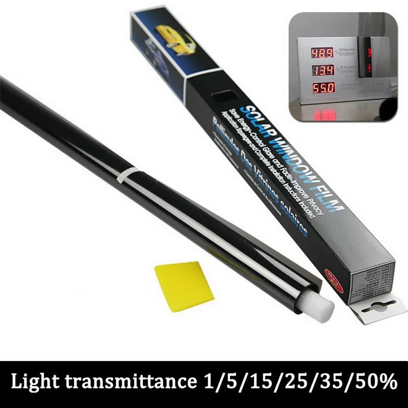 5/15/25/35/50% VLT Reflective Silver Glass Film Heat Blocking Vinyl Roll Stickers for Home Car Self Adhesive Privacy Window Tint