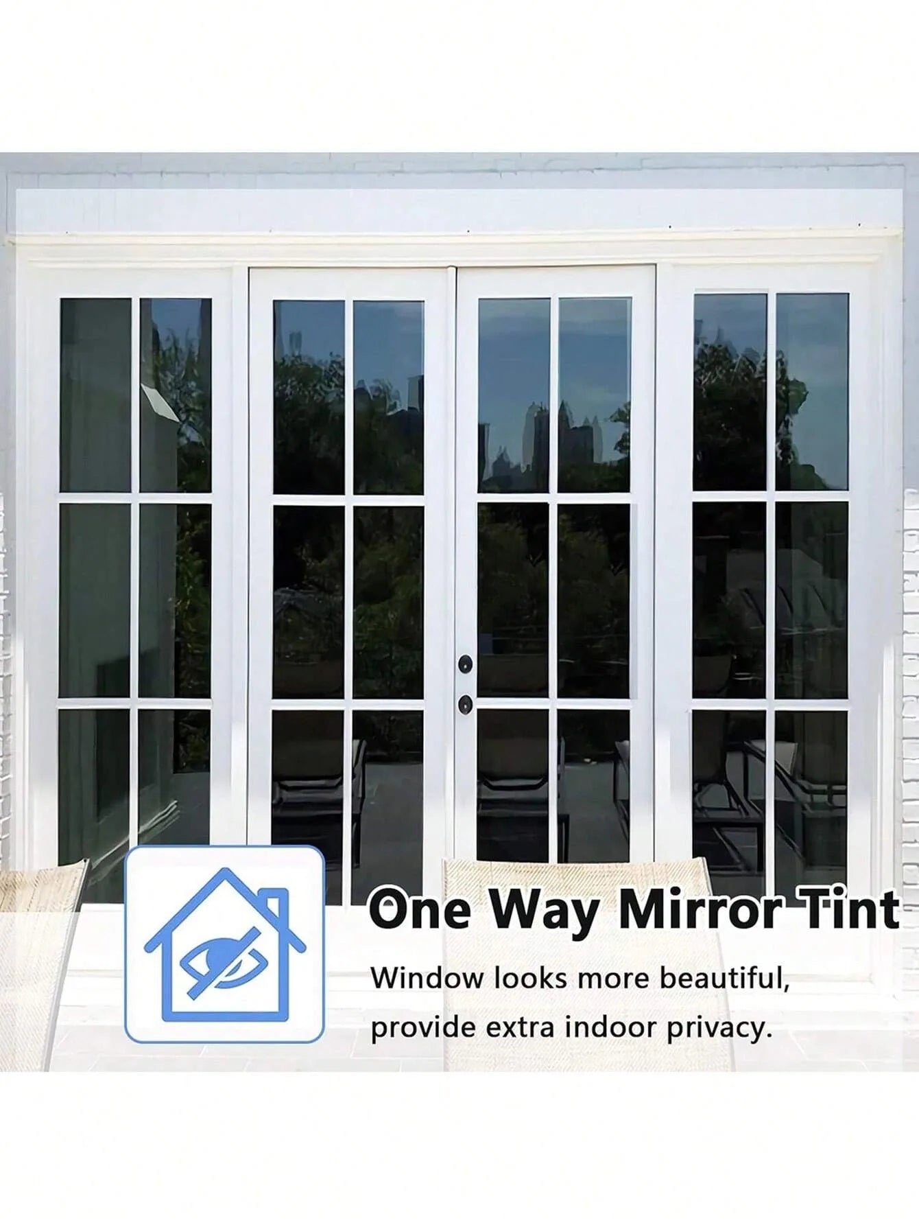 5% VLT Black Window Tint Film Self Adhesive Car Window Privacy Dark Tint Sun Block Heat Control UV Protection