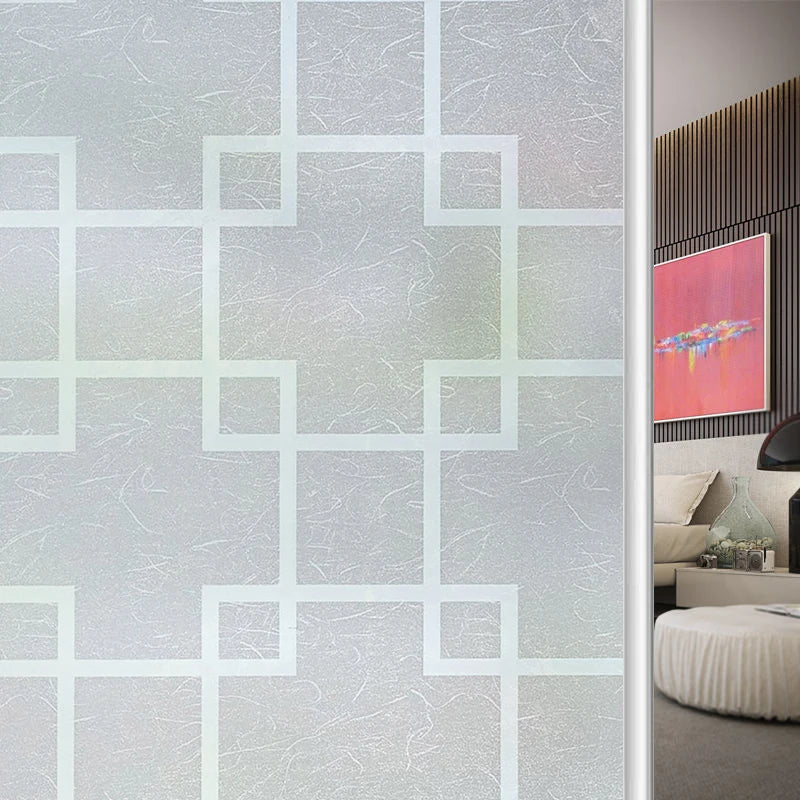 Frosted Self Adhesive Glass Window Film Privacy Protection Vinyl for Stained Glass Window Sticker Heat Insulation