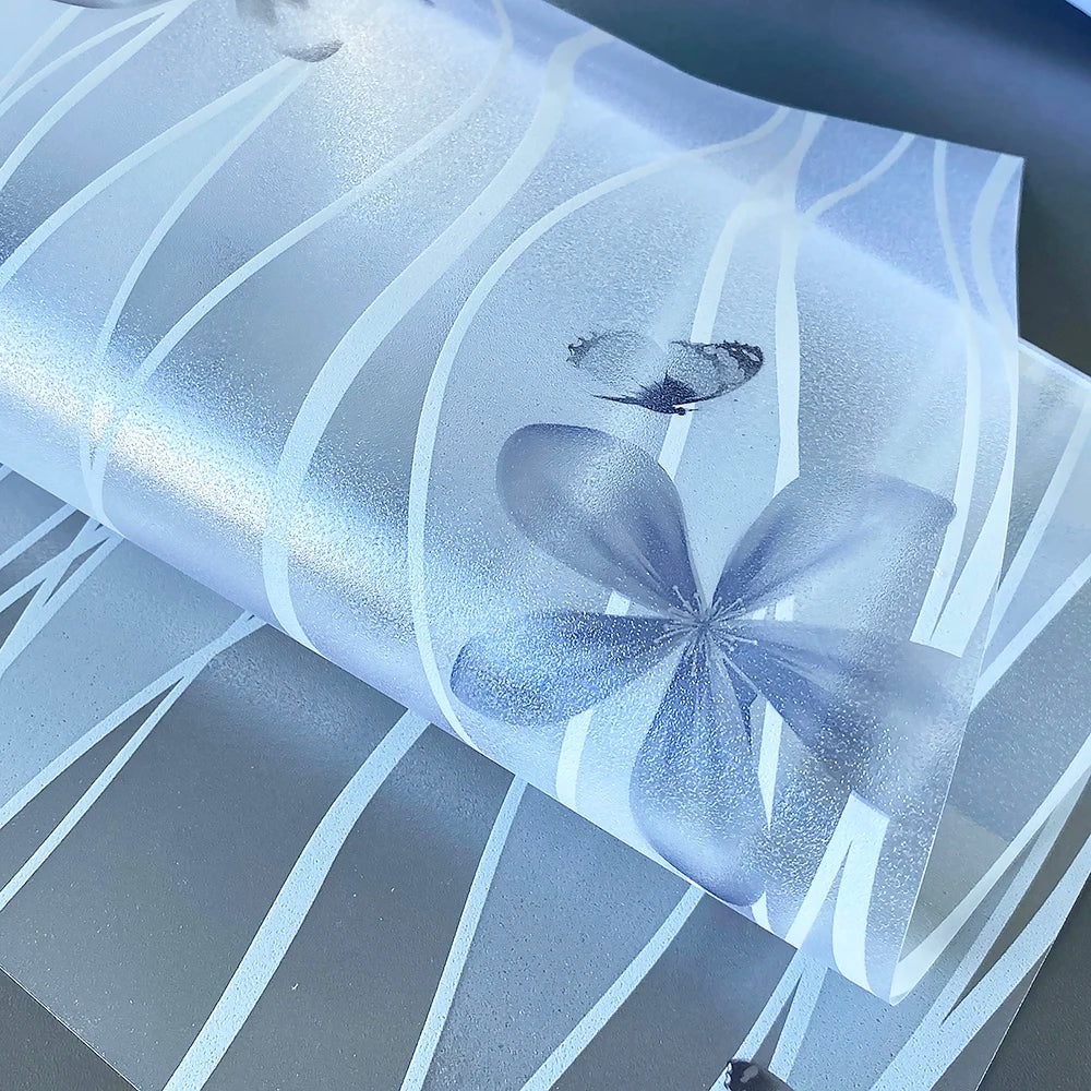 3D Matte Window Film Privacy Self Adhesive Frosted Vinyl Glass Film Stained Window Sticker Decorative Window Clings for Home