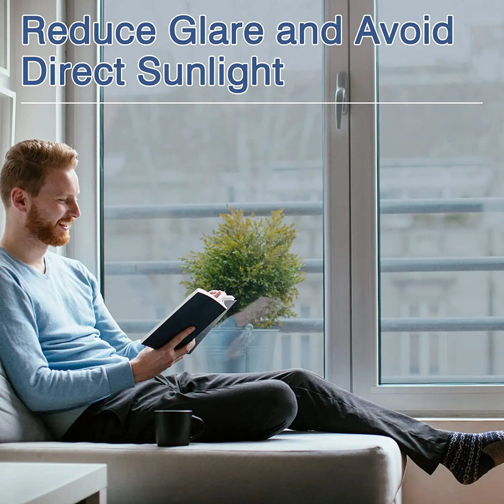 Heat Insulation Window Film One Way Mirror,Privacy Self-adhesive Glass Sticker for Home,Sun Protection Blocking Window Tint