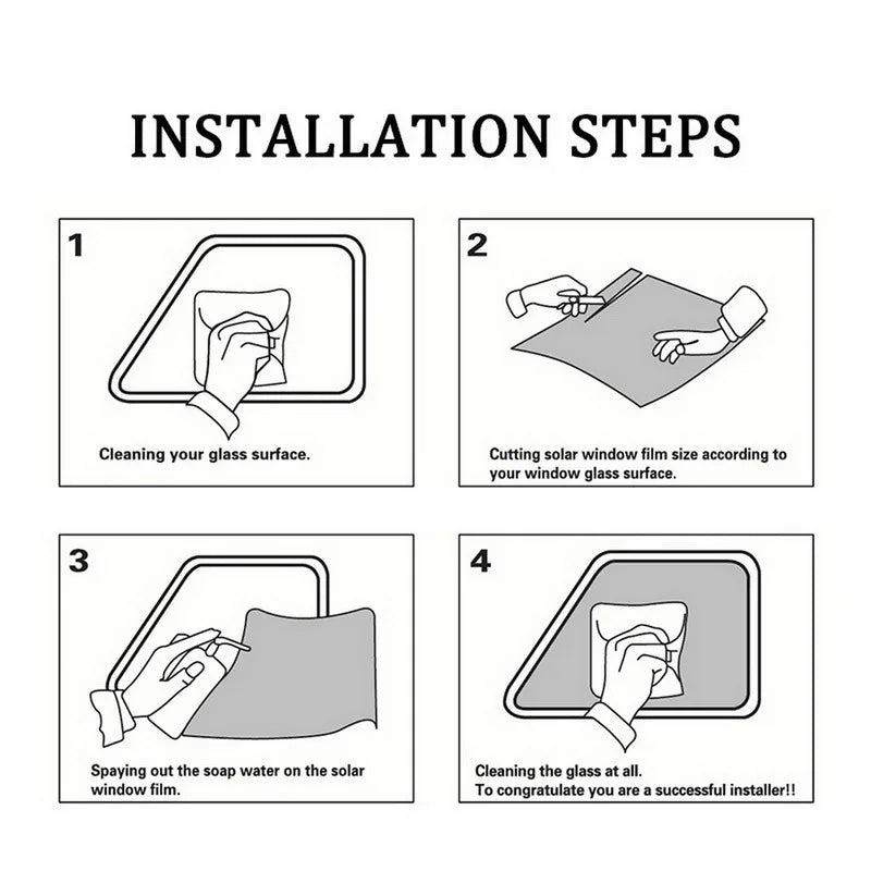 2/3/5m Solar Automotive Removable Protective Glass Window Auto Sunshade Film for Car Non-reflective Film for Car Window Tint