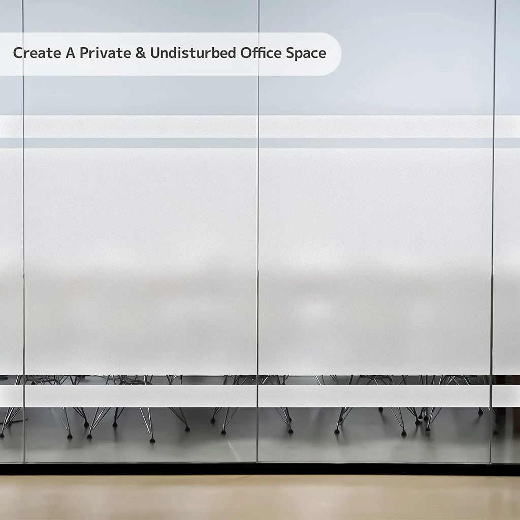 Pure Matte Window Film Privacy UV Blocking Heat Control Frosted Decals Self Adhesive Opaque Decorative Glass Sticker for Home