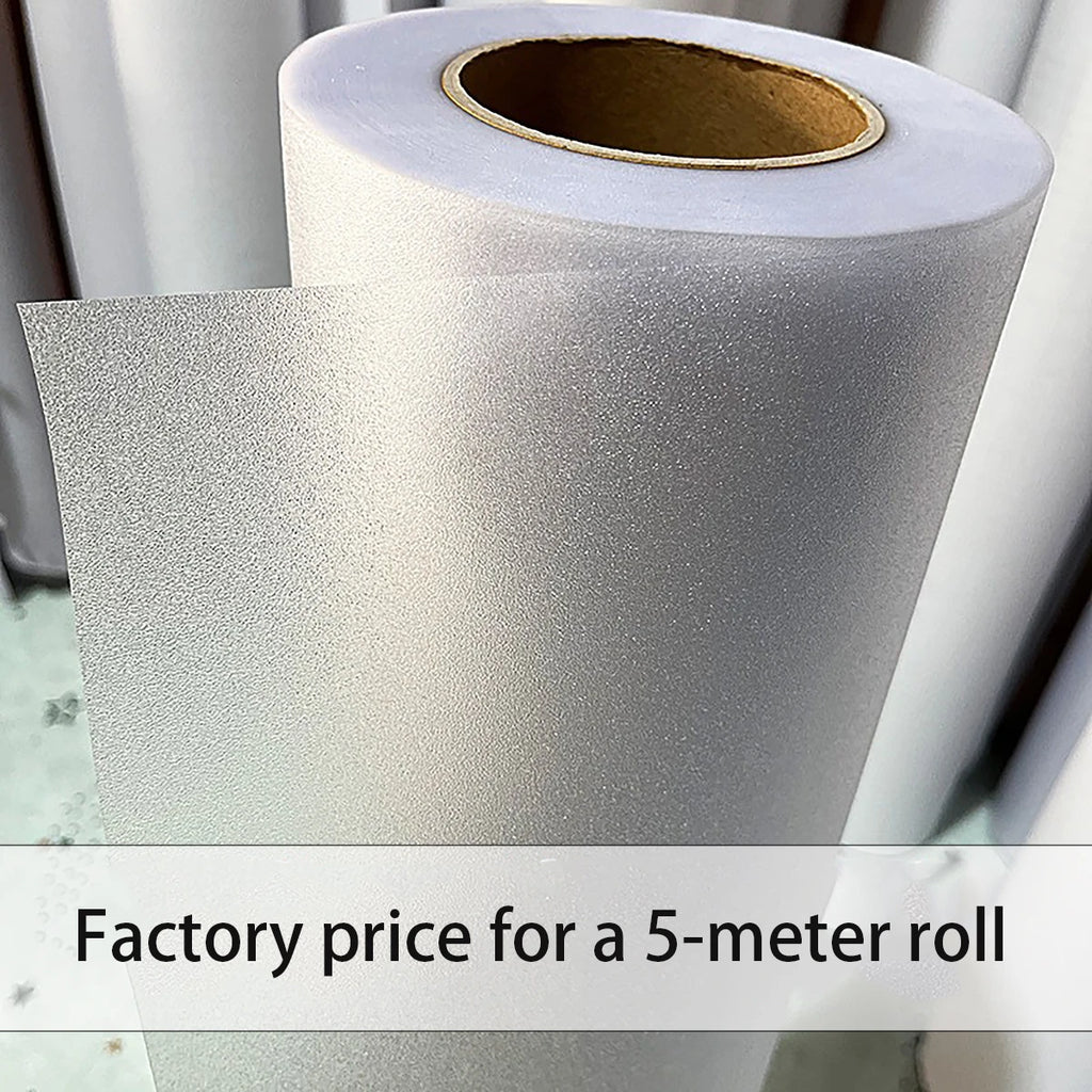 Frosted Privacy Window Film for Bathroom & Office, Opaque Static Cling Cover, Light Diffusing Sticker for Glass Door