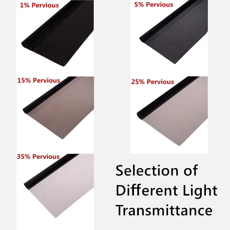 5/15/25/35% VLT Solar Decorative Glass Film for Car Stained Mirror Stickers Sunscreen Thermal Insulation Window Tint Reflective