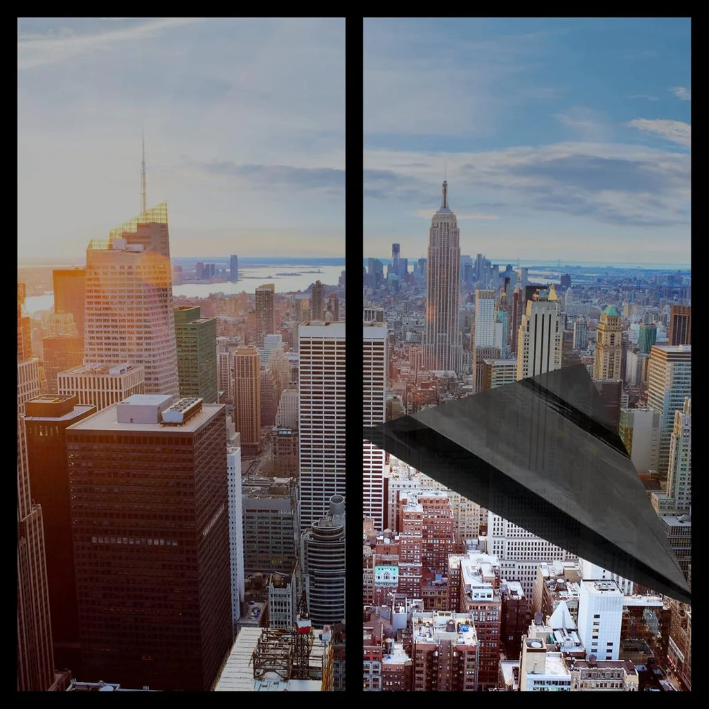 One Way Window Film Window Tint Daytime Pirivacy Mirror Glass Screen Stickers Self-Adhesive Sun Blocking Heat Control Anti Uv