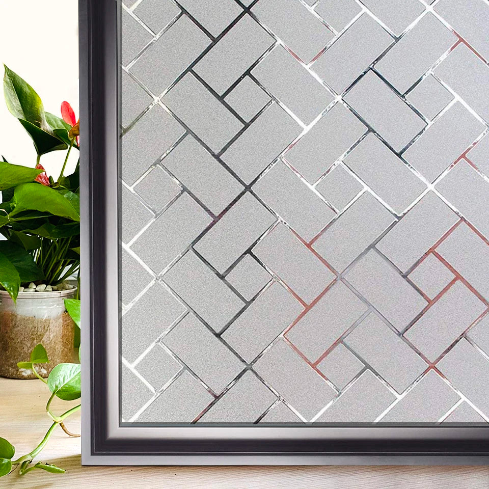 Window Privacy Film Rainbow Static Clings Heat Control Window Insulation Sun UV Protection Glass Vinyl Film for Home