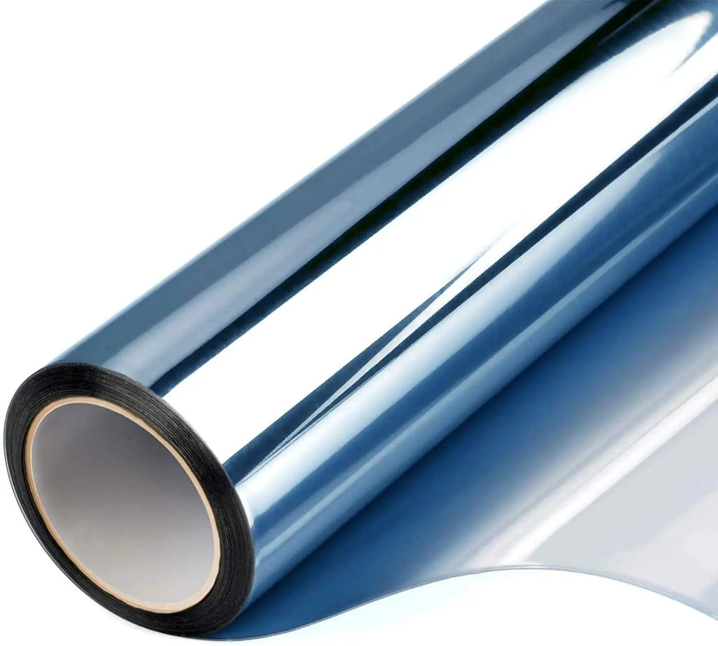 Heat Insulation Window Film One Way Mirror,Privacy Self-adhesive Glass Sticker for Home,Sun Protection Blocking Window Tint